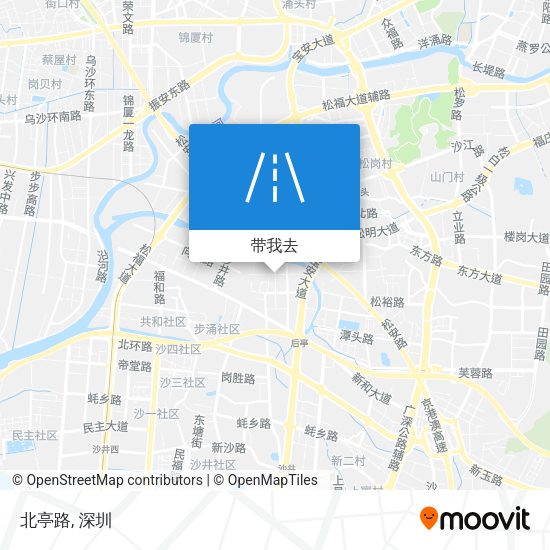 北亭路地图