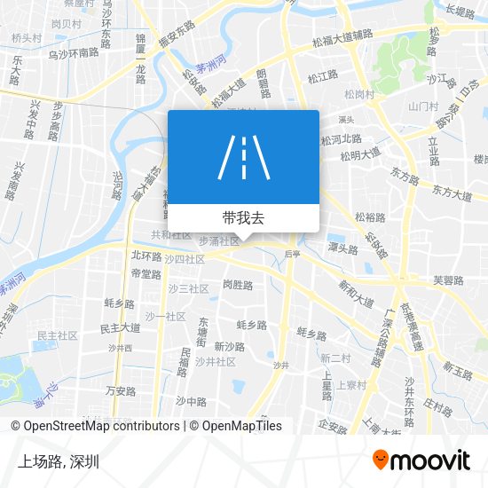 上场路地图