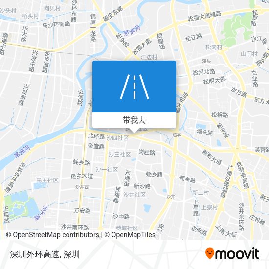 深圳外环高速地图