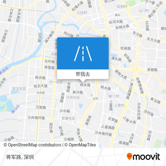 将军路地图