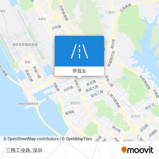 三围工业路地图