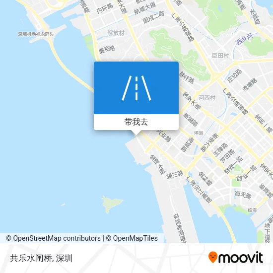 共乐水闸桥地图