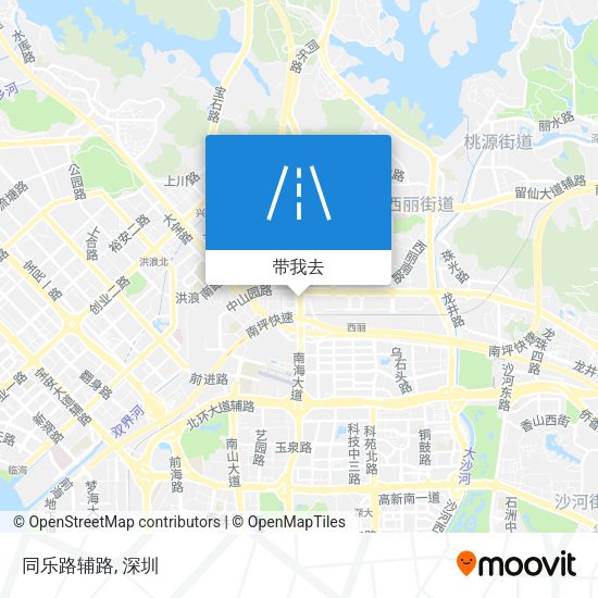 同乐路辅路地图