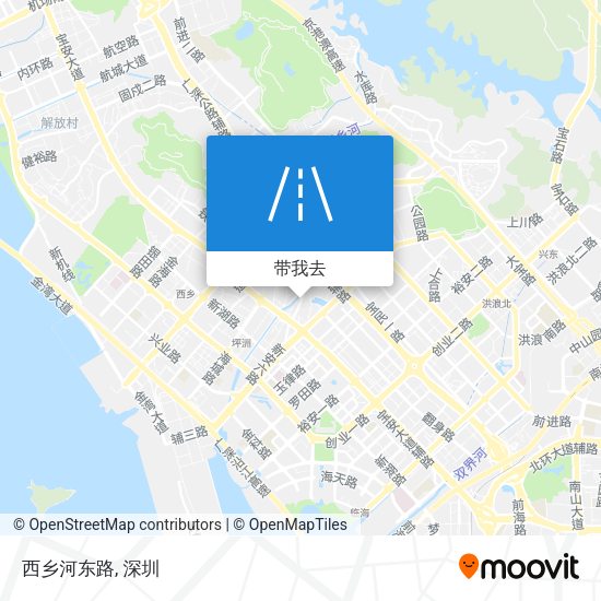 西乡河东路地图