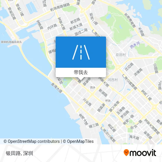 银田路地图