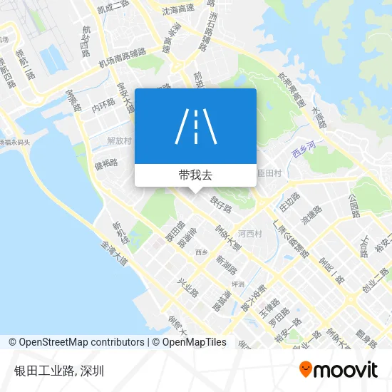 银田工业路地图