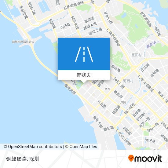 铜鼓堡路地图
