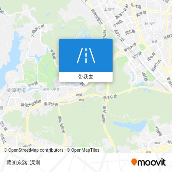 塘朗东路地图