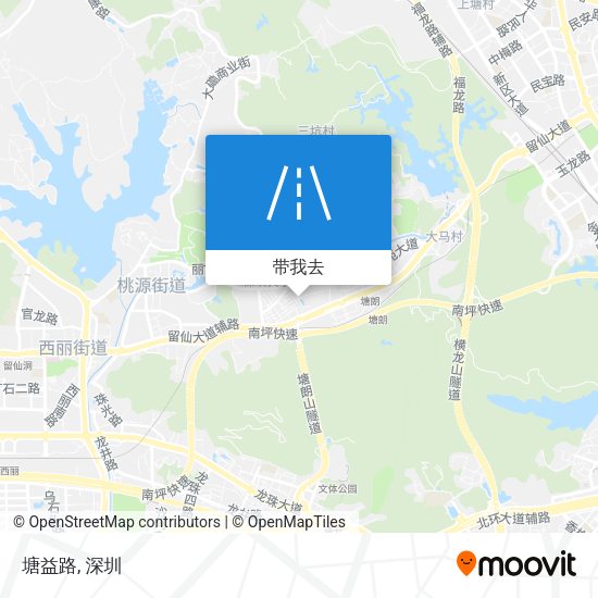 塘益路地图
