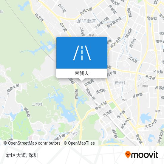 新区大道地图