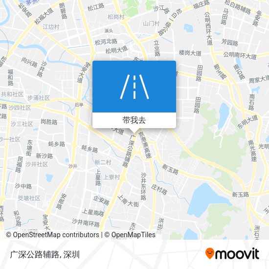 广深公路辅路地图