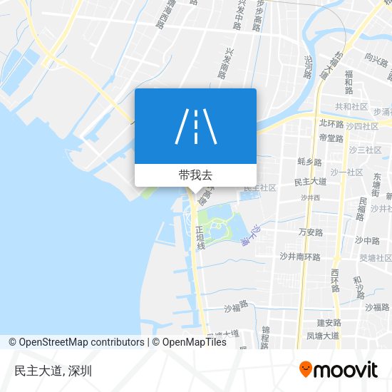 民主大道地图