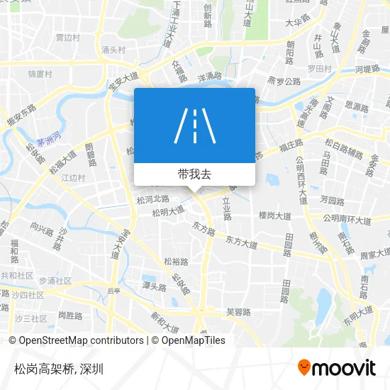 松岗高架桥地图