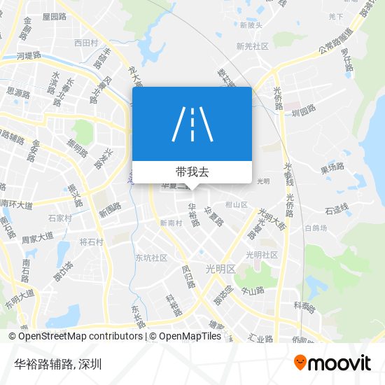 华裕路辅路地图