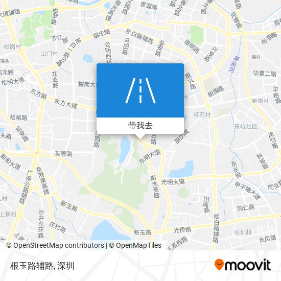 根玉路辅路地图