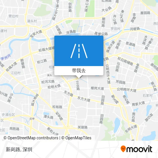 新岗路地图