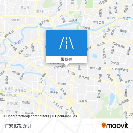广安北路地图