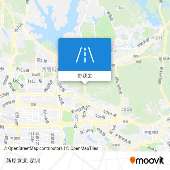 新屋隧道地图