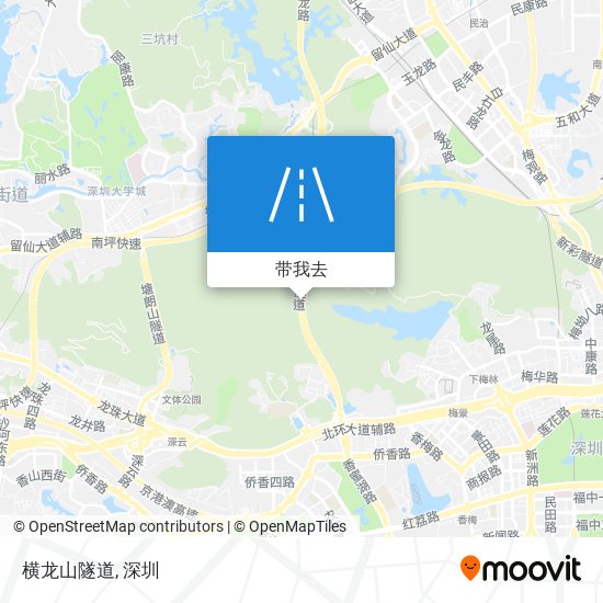 横龙山隧道地图