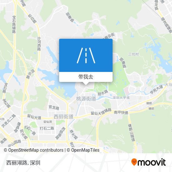 西丽湖路地图
