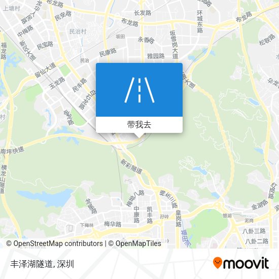 丰泽湖隧道地图
