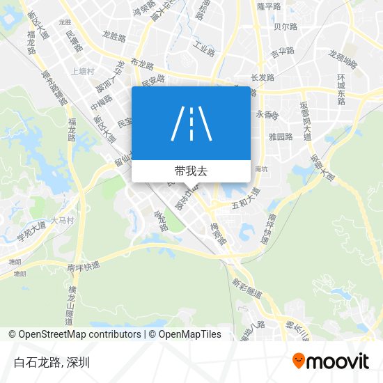 白石龙路地图