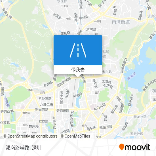 泥岗路辅路地图