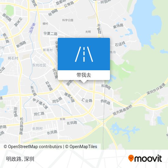 明政路地图