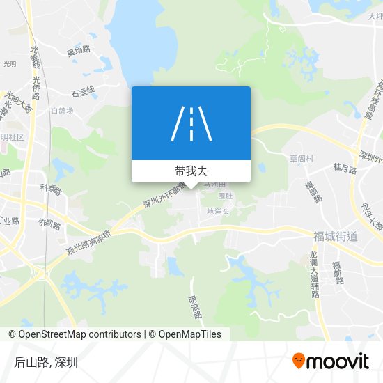 后山路地图