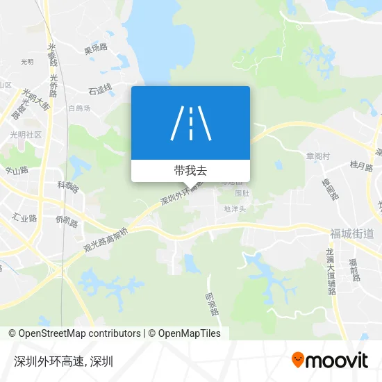 深圳外环高速地图