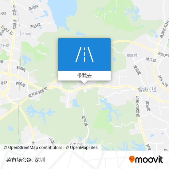 菜市场公路地图