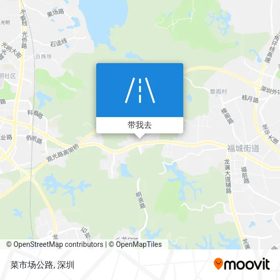 菜市场公路地图