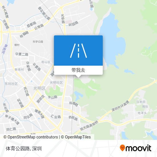 体育公园路地图