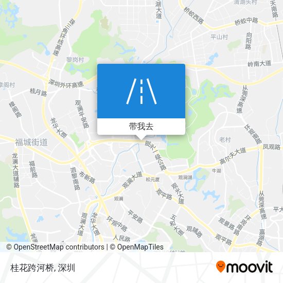 桂花跨河桥地图