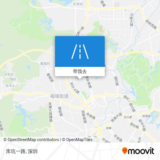 库坑一路地图