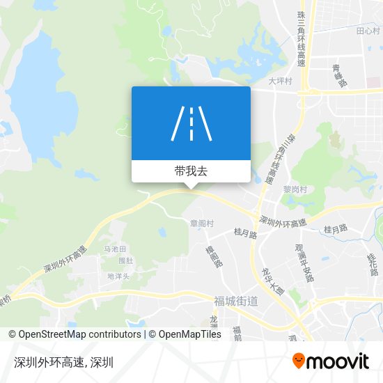 深圳外环高速地图
