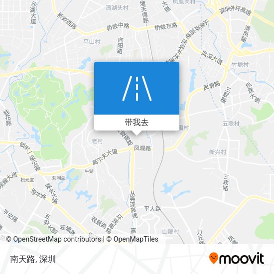 南天路地图