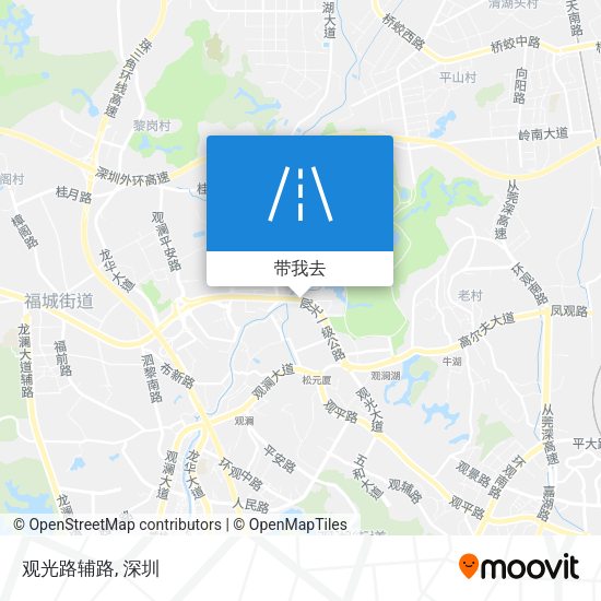 观光路辅路地图