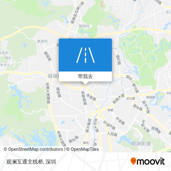 观澜互通主线桥地图