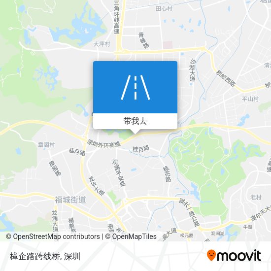 樟企路跨线桥地图