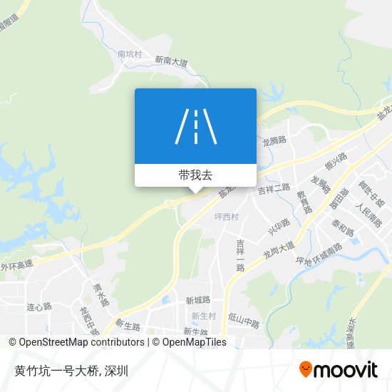黄竹坑一号大桥地图