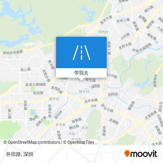 井田路地图