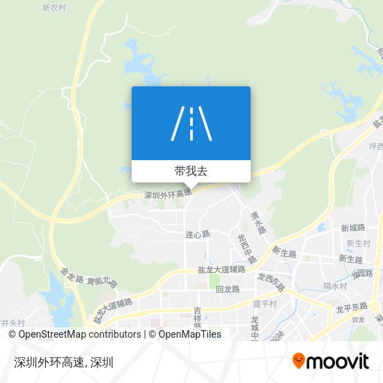 深圳外环高速地图
