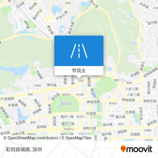 彩田路辅路地图