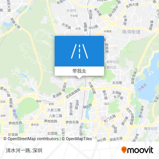 清水河一路地图