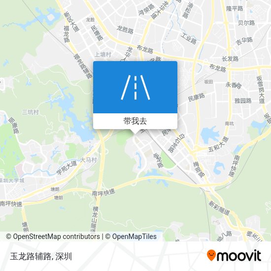 玉龙路辅路地图