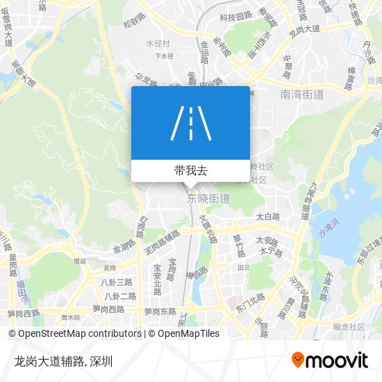 龙岗大道辅路地图