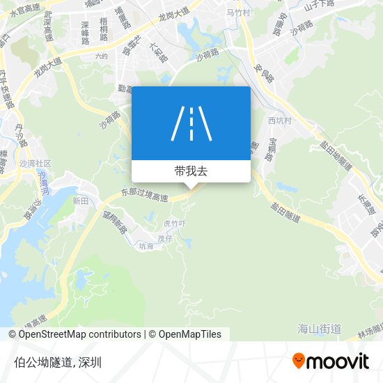 伯公坳隧道地图