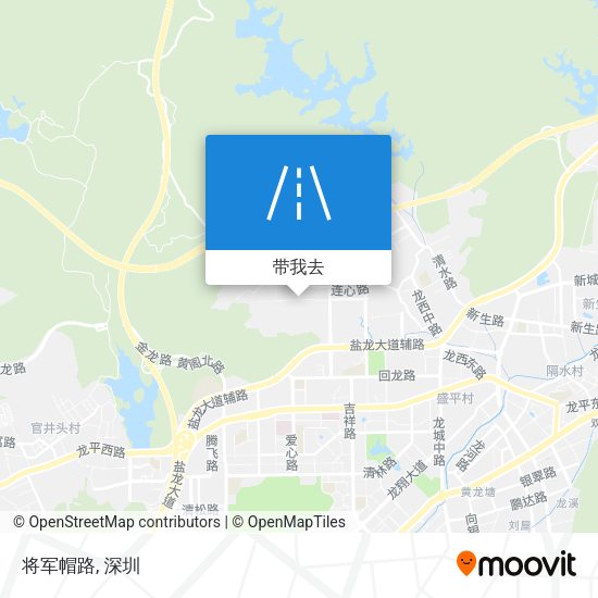 将军帽路地图