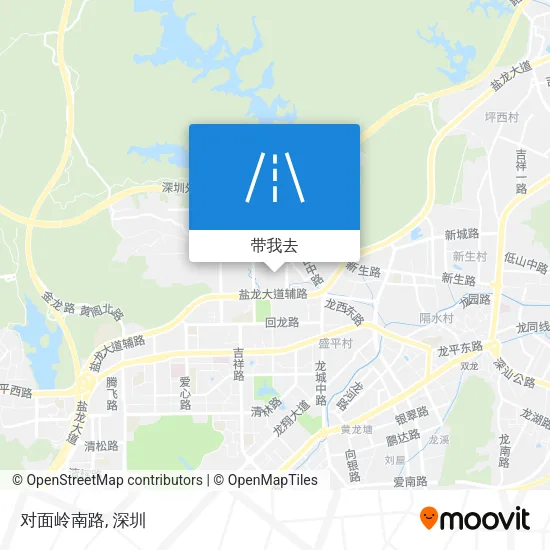 对面岭南路地图